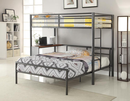Fisher Full Metal Bed Gunmetal - 300279F - Bien Home Furniture &amp; Electronics