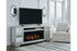 Flamory Silver 72" TV Stand with Electric Fireplace - SET | W100-12 | W910-68 - Bien Home Furniture & Electronics
