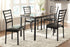 Flannery Black/Brown Faux Marble-Top Dining Set - SET | 5038-48 | 5038S(2) - Bien Home Furniture & Electronics