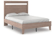 Flannia Gray Full Panel Platform Bed - SET | EB2520-112 | EB2520-156 - Bien Home Furniture & Electronics