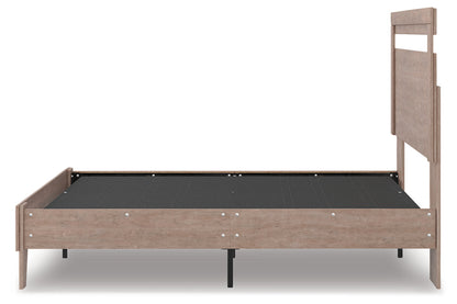 Flannia Gray Full Panel Platform Bed - SET | EB2520-112 | EB2520-156 - Bien Home Furniture &amp; Electronics