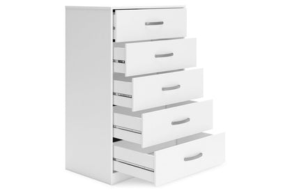 Flannia White Chest of Drawers - EB3477-245 - Bien Home Furniture &amp; Electronics