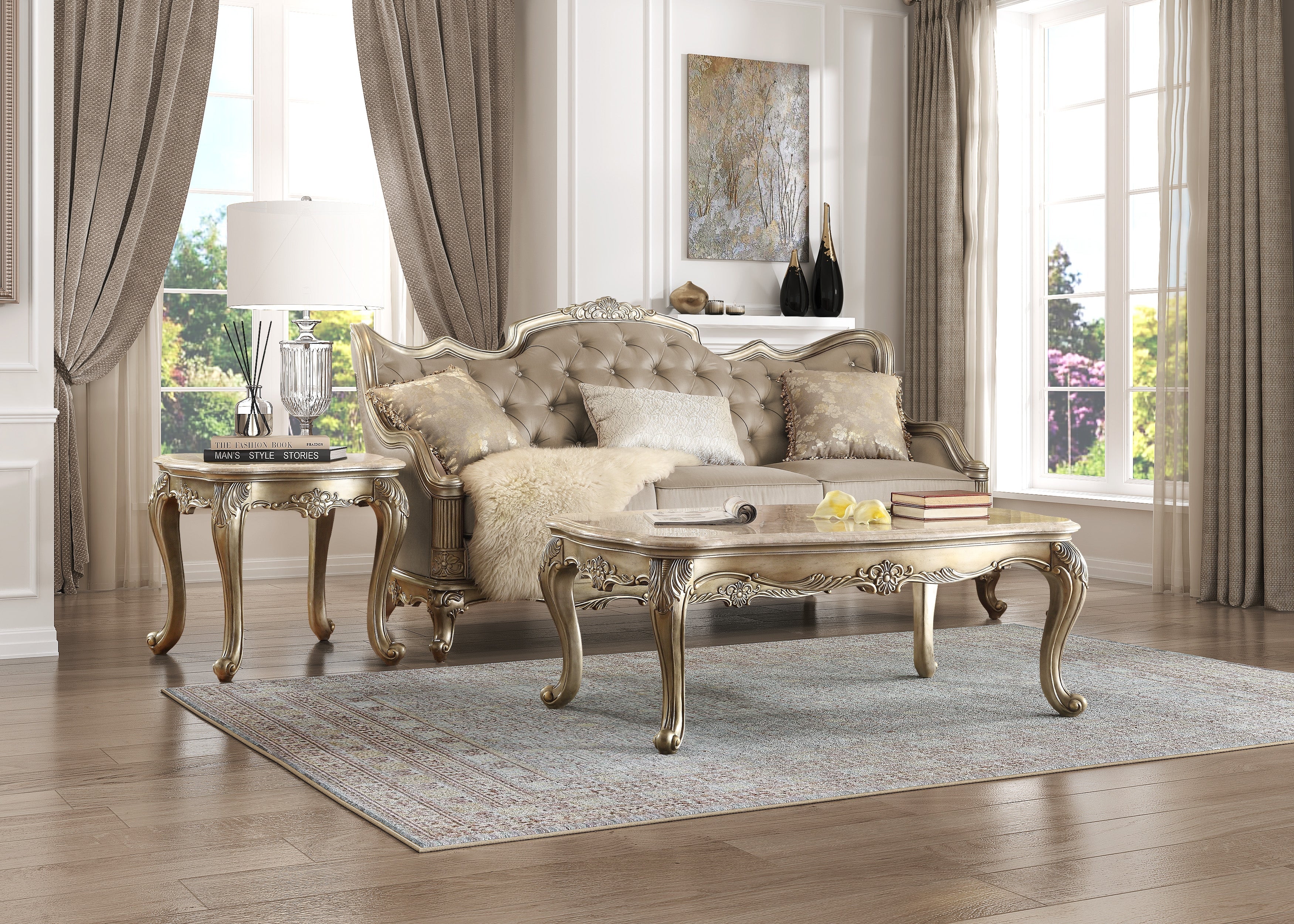 Florentina Taupe Sofa - 8412-3 - Bien Home Furniture &amp; Electronics