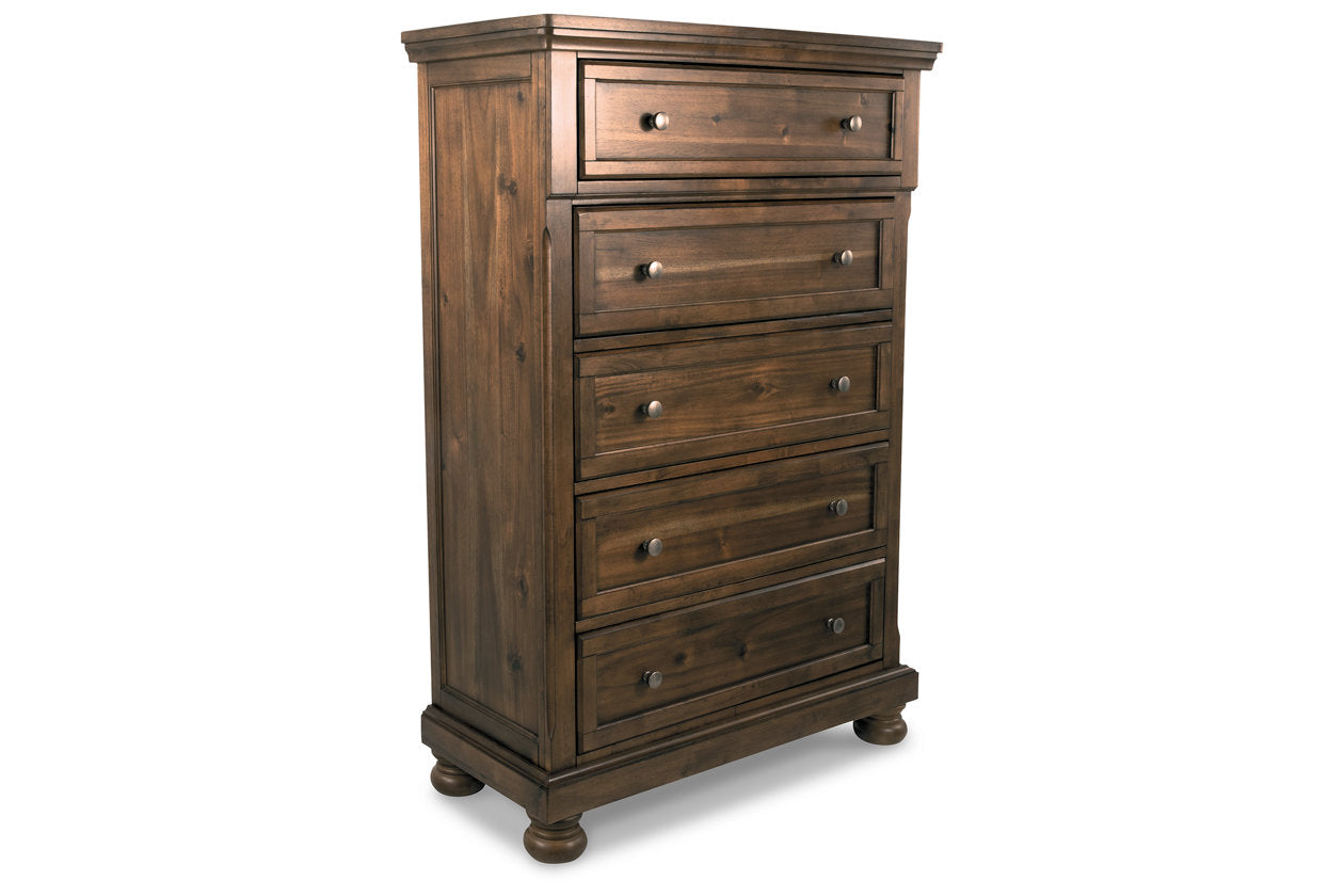 Flynnter Medium Brown Chest of Drawers - B719-46 - Bien Home Furniture &amp; Electronics