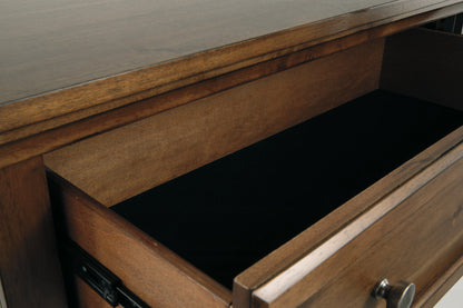 Flynnter Medium Brown Chest of Drawers - B719-46 - Bien Home Furniture &amp; Electronics