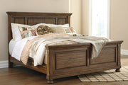 Flynnter Medium Brown Queen Panel Bed - SET | B719-54 | B719-57 | B719-96 - Bien Home Furniture & Electronics