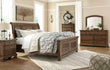 Flynnter Medium Brown Sleigh Platfom Bedroom Set - SET | B719-54 | B719-77 | B719-98 | B719-92 | B719-46 - Bien Home Furniture & Electronics