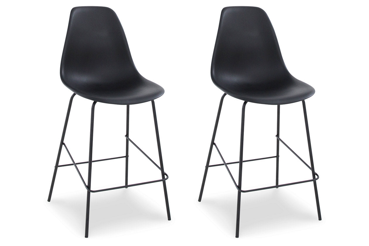 Forestead Black Counter Height Barstool, Set of 2 - D130-124 - Bien Home Furniture &amp; Electronics