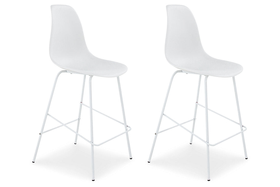 Forestead White Counter Height Barstool, Set of 2 - D130-224 - Bien Home Furniture &amp; Electronics