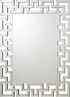 Forman Silver Interlocking Greek Frameless Wall Mirror - 901786 - Bien Home Furniture & Electronics