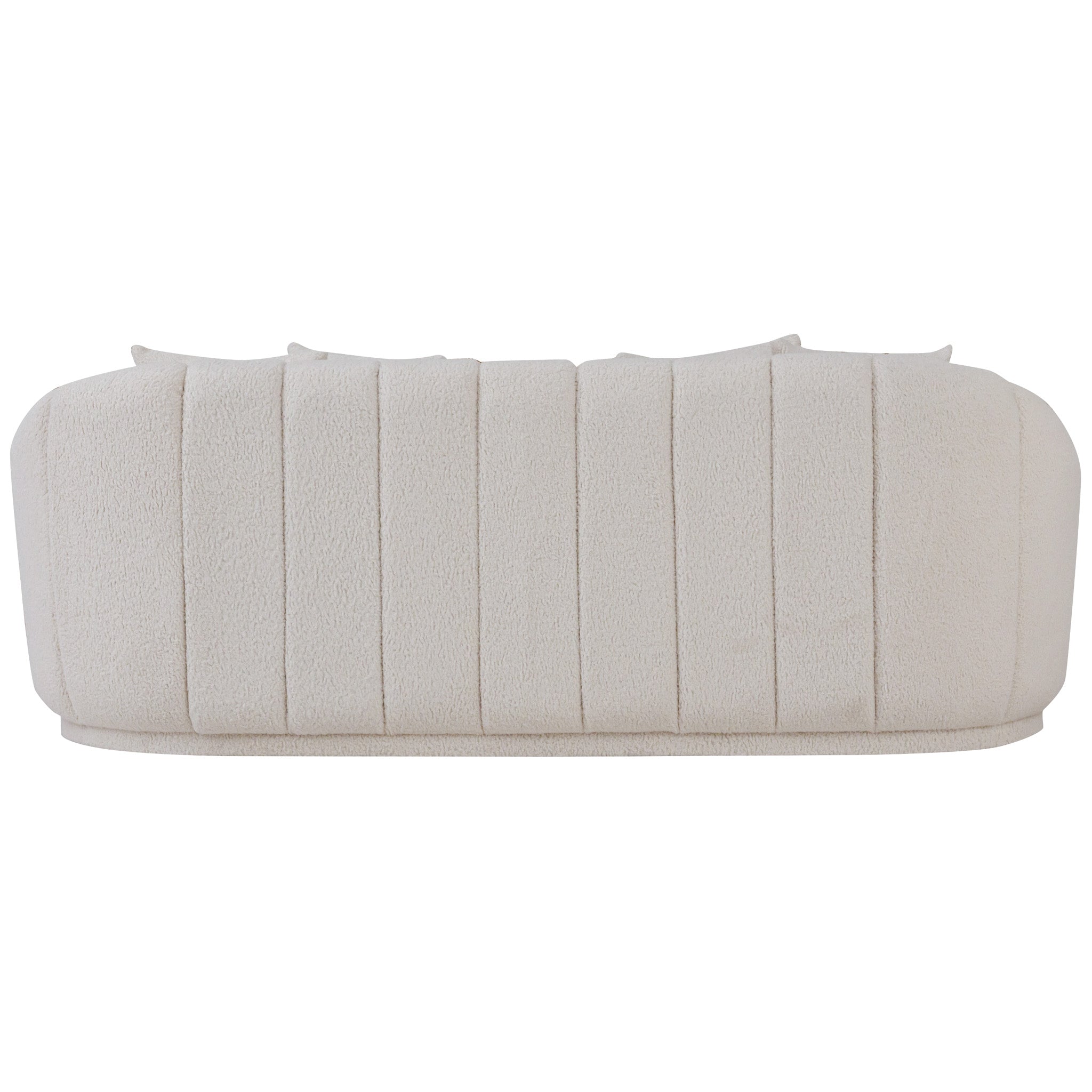 Forrester White Boucle Tight Back Japandi Sofa - MDM01800 - Bien Home Furniture &amp; Electronics