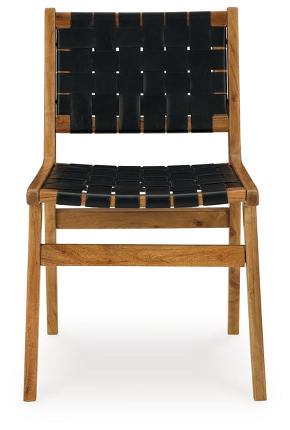 Fortmaine Brown/Black Dining Chair, Set of 2 - D872-01 - Bien Home Furniture &amp; Electronics