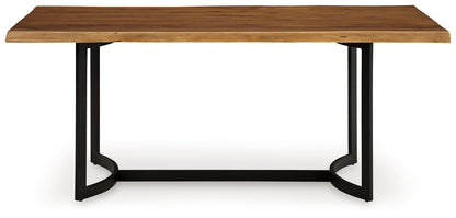 Fortmaine Brown/Black Dining Table - D872-25 - Bien Home Furniture &amp; Electronics