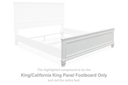 Fortman White King/California King Panel Footboard - B680-56 - Bien Home Furniture &amp; Electronics