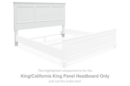 Fortman White King/California King Panel Headboard - B680-58 - Bien Home Furniture &amp; Electronics