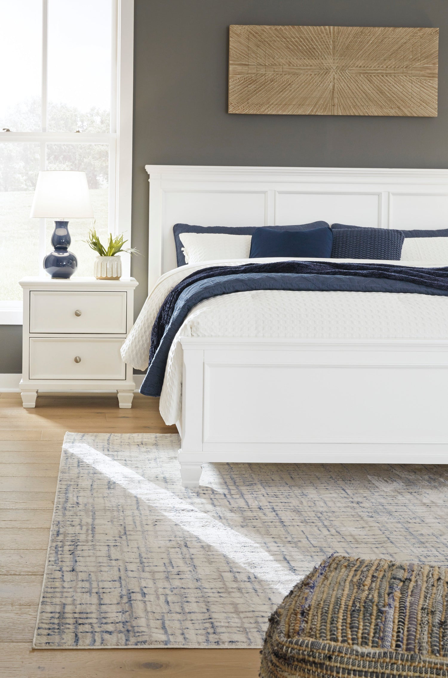 Fortman White Panel Bedroom Set - SET | B680-54 | B680-57 | B680-97 | B100-13 | B680-92 | B680-46 - Bien Home Furniture &amp; Electronics
