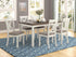Fortress 7-Piece Dining Set Chestnut/Vintage White - 190721 - Bien Home Furniture & Electronics
