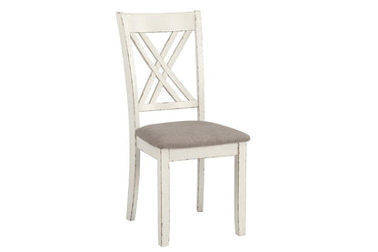 Fortress 7-Piece Dining Set Chestnut/Vintage White - 190721 - Bien Home Furniture &amp; Electronics