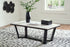 Fostead White/Espresso Coffee Table - T770-1 - Bien Home Furniture & Electronics