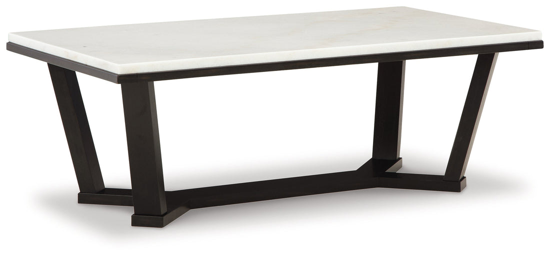 Fostead White/Espresso Coffee Table - T770-1 - Bien Home Furniture &amp; Electronics