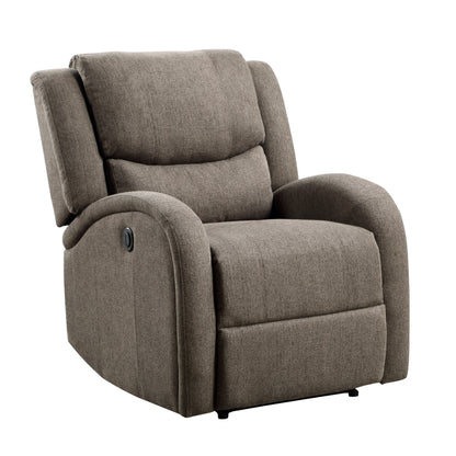 Foxcroft Brown Chenille Power Reclining Chair - 9316BR-1PW - Bien Home Furniture &amp; Electronics