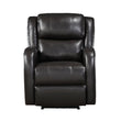 Foxcroft Brown Faux Leather Power Reclining Chair - 9316PUBR-1PW - Bien Home Furniture & Electronics