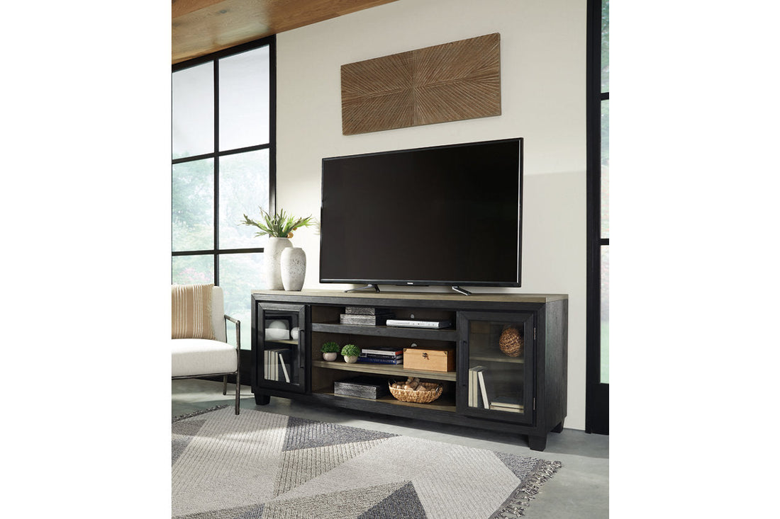 Foyland Black/Brown 83&quot; TV Stand - W989-68 - Bien Home Furniture &amp; Electronics