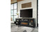 Foyland Black/Brown 83" TV Stand with Electric Fireplace - SET | W100-12 | W989-68 - Bien Home Furniture & Electronics
