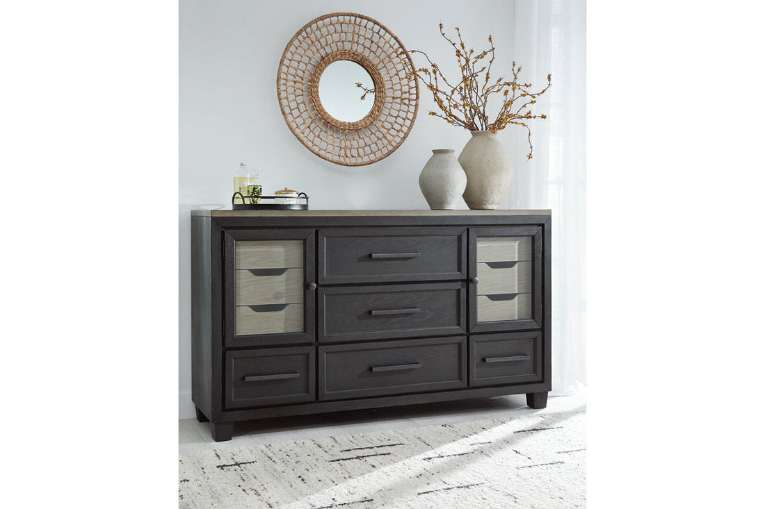 Foyland Black/Brown Dresser - B989-31 - Bien Home Furniture &amp; Electronics