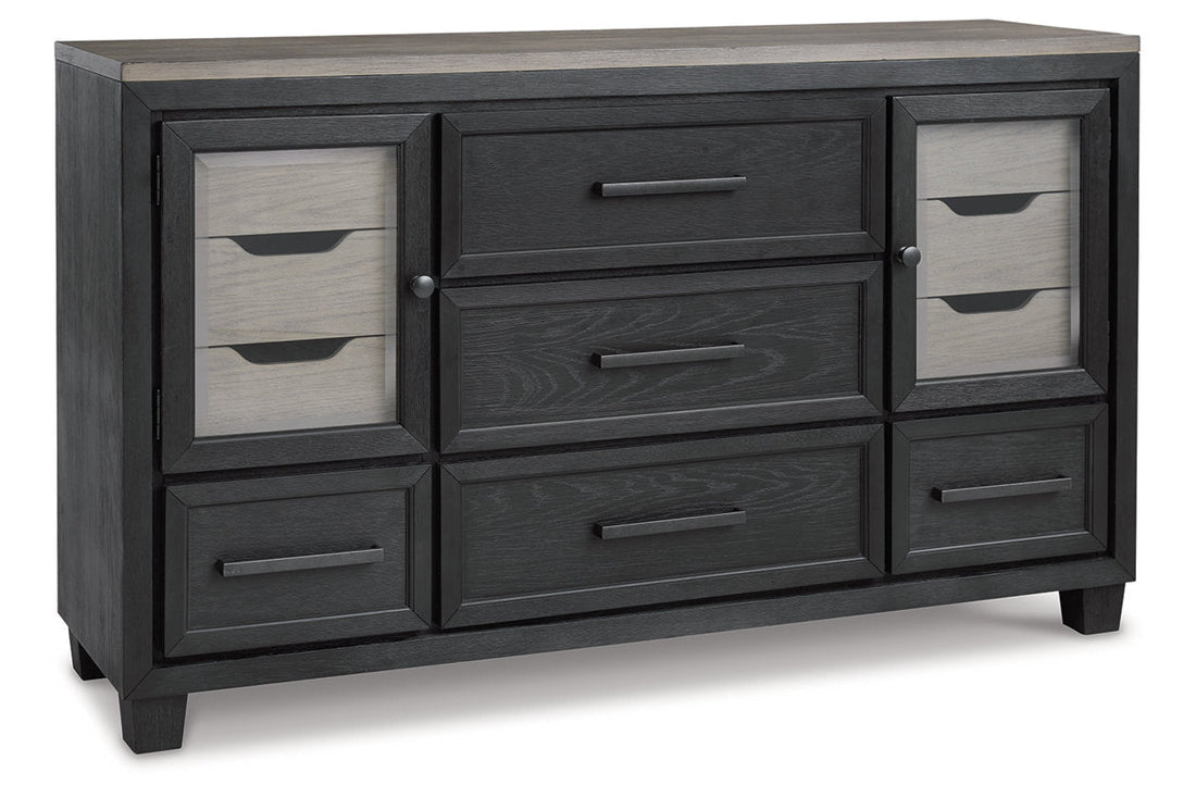 Foyland Black/Brown Dresser - B989-31 - Bien Home Furniture &amp; Electronics