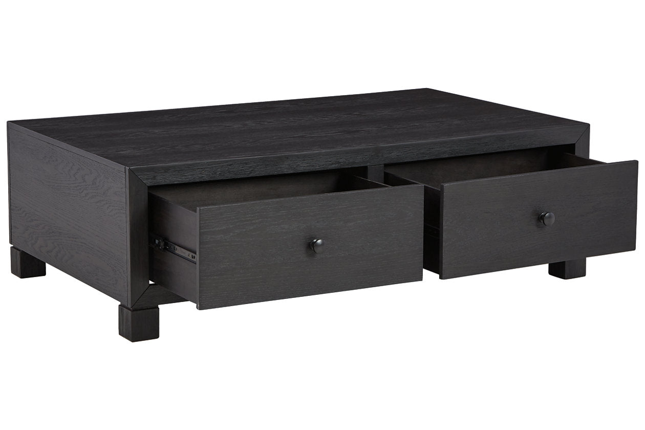 Foyland Black Coffee Table - T989-20 - Bien Home Furniture &amp; Electronics
