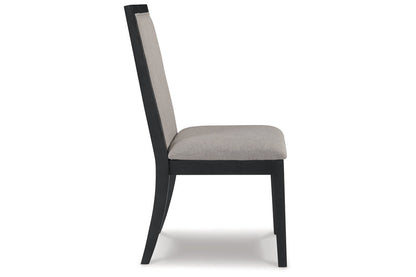 Foyland Light Gray/Black Dining Chair, Set of 2 - D989-01 - Bien Home Furniture &amp; Electronics
