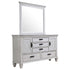 Franco 5-drawer Dresser with Mirror Antique White - 205333M - Bien Home Furniture & Electronics