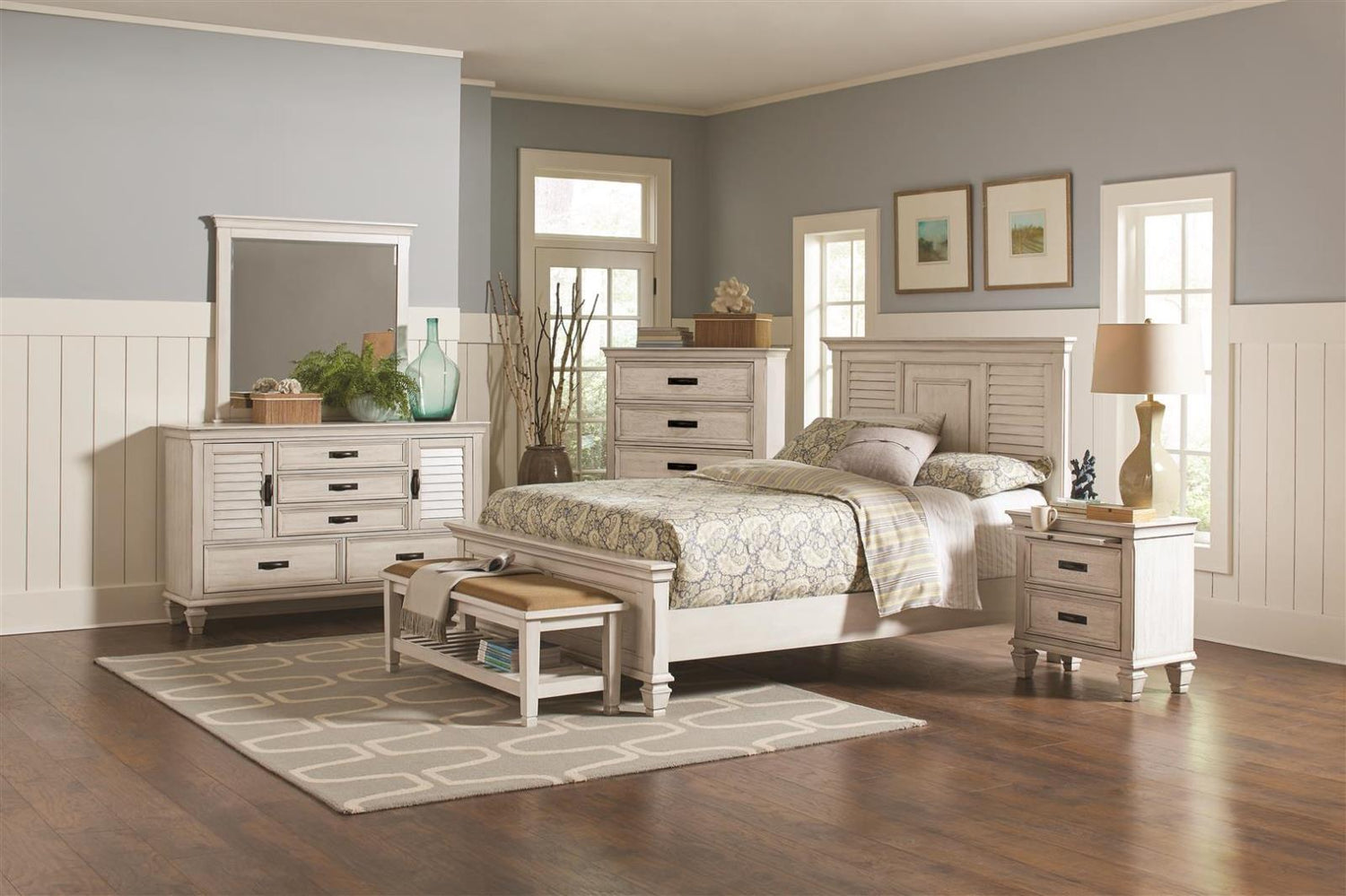 Franco Storage Platform Bedroom Set - 205331Q-S4 - Bien Home Furniture &amp; Electronics