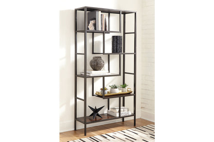 Frankwell Brown/Black Bookcase - A4000021 - Bien Home Furniture &amp; Electronics