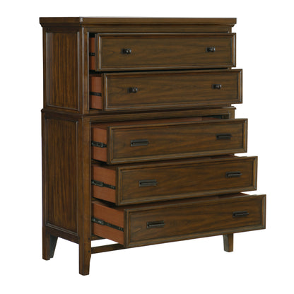 Frazier Park Brown Cherry Chest - 1649-9 - Bien Home Furniture &amp; Electronics