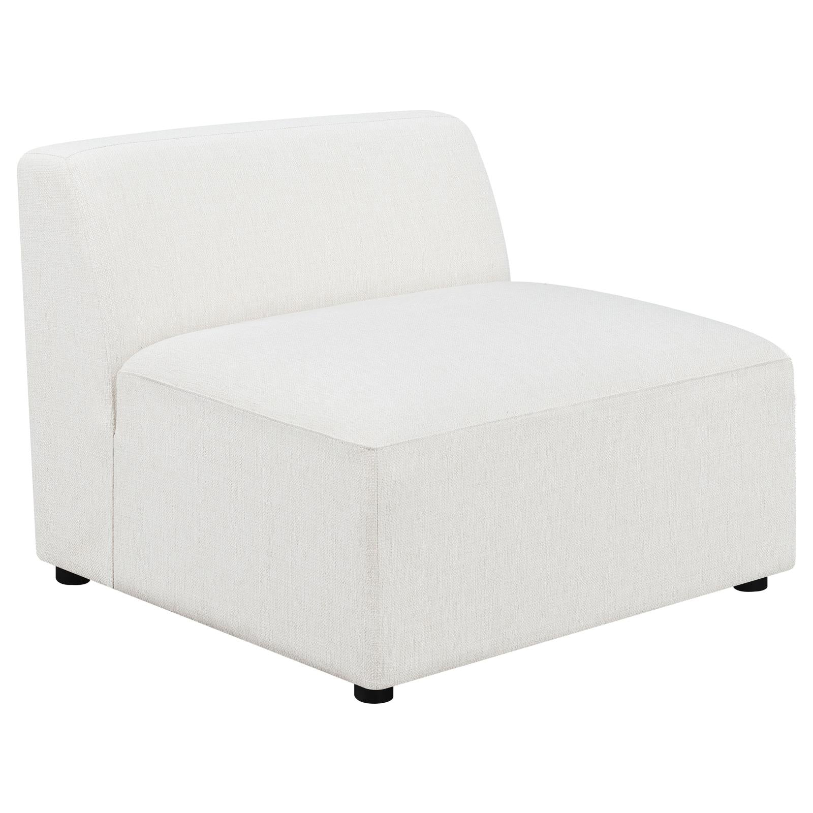 Freddie Pearl Upholstered Tight Back Armless Chair - 551641 - Bien Home Furniture &amp; Electronics