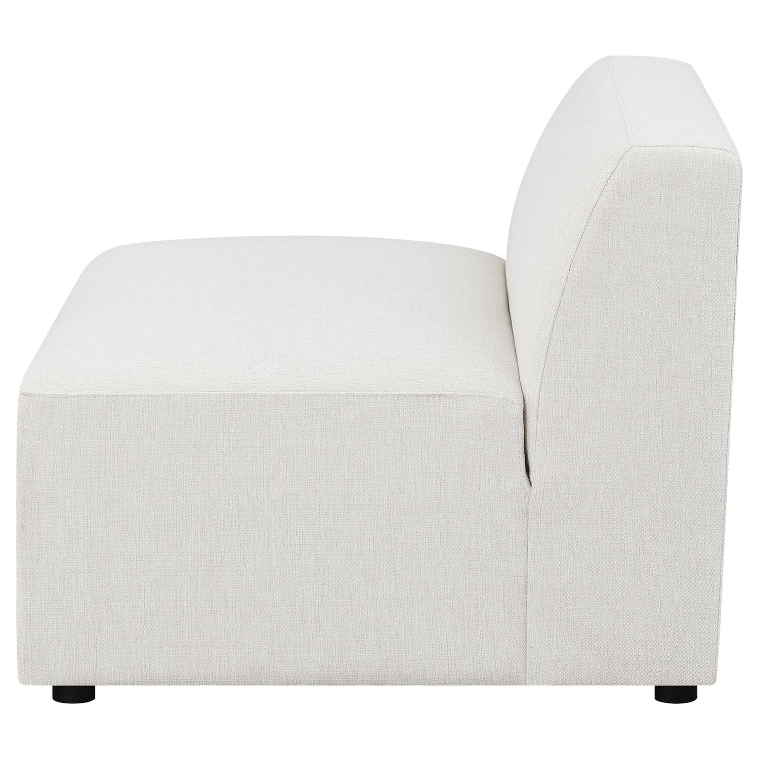 Freddie Pearl Upholstered Tight Back Armless Chair - 551641 - Bien Home Furniture &amp; Electronics