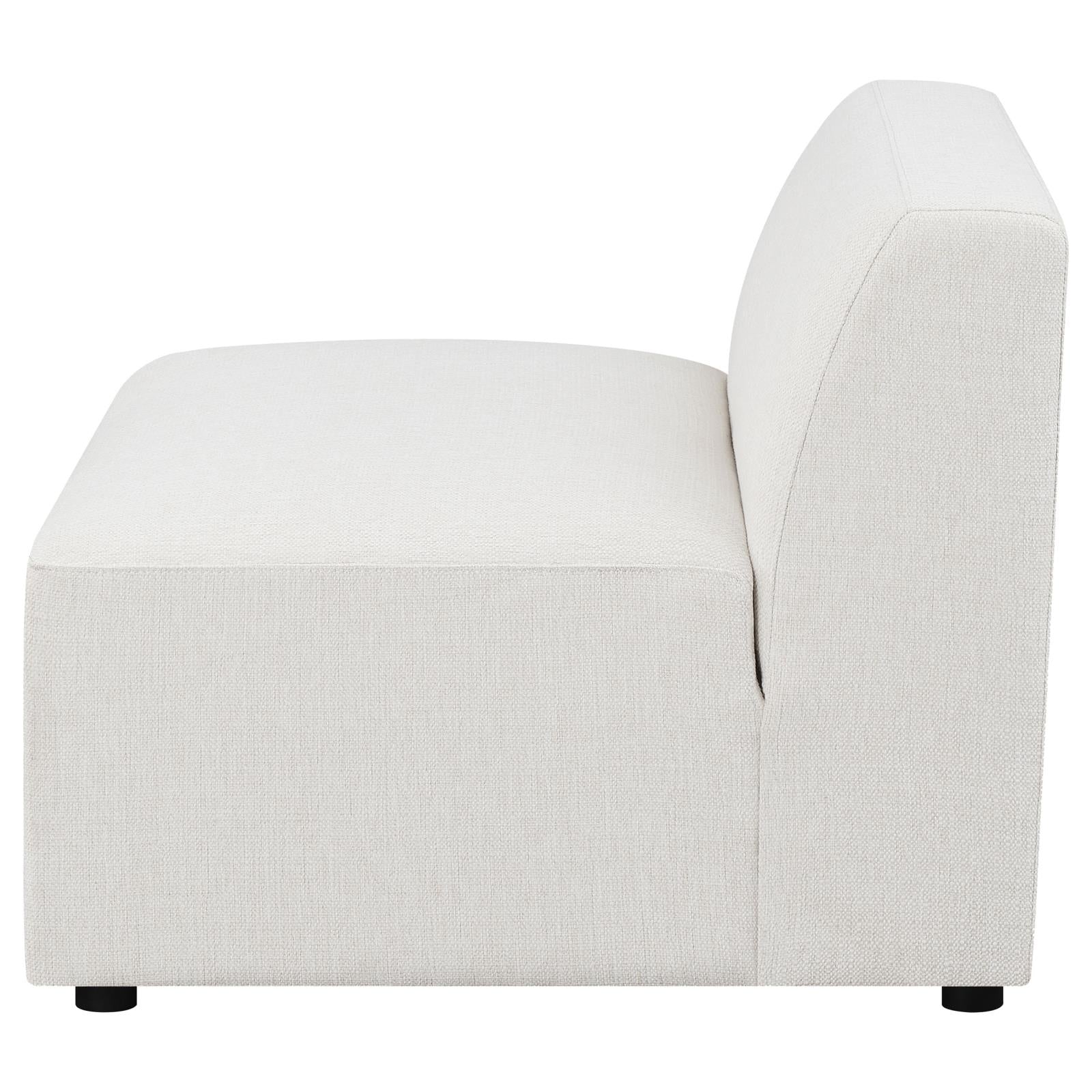 Freddie Pearl Upholstered Tight Back Armless Chair - 551641 - Bien Home Furniture &amp; Electronics