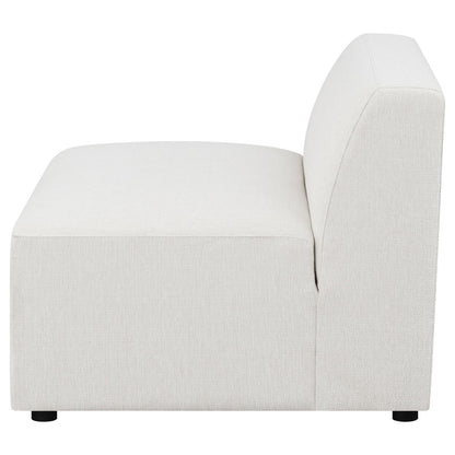 Freddie Pearl Upholstered Tight Back Armless Chair - 551641 - Bien Home Furniture &amp; Electronics