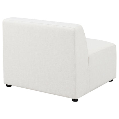 Freddie Pearl Upholstered Tight Back Armless Chair - 551641 - Bien Home Furniture &amp; Electronics