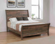 Frederick California King Sleigh Bed Weathered Oak - 222961KW - Bien Home Furniture & Electronics