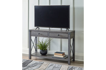 Freedan Grayish Brown Sofa/Console Table - T175-4 - Bien Home Furniture &amp; Electronics