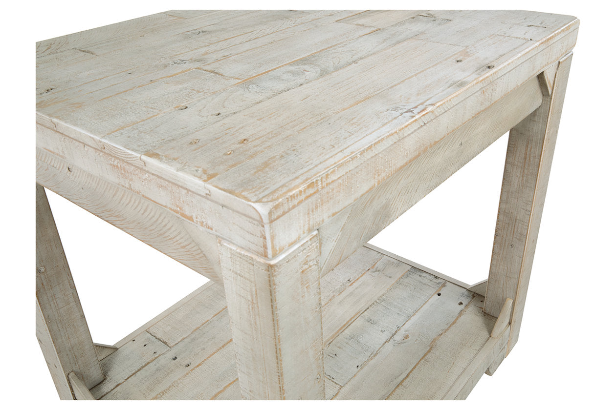 Fregine Whitewash End Table - T755-3 - Bien Home Furniture &amp; Electronics