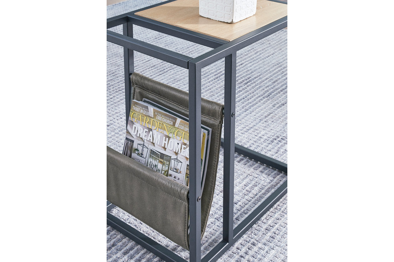 Freslowe Light Brown/Black Chairside End Table - T931-107 - Bien Home Furniture &amp; Electronics