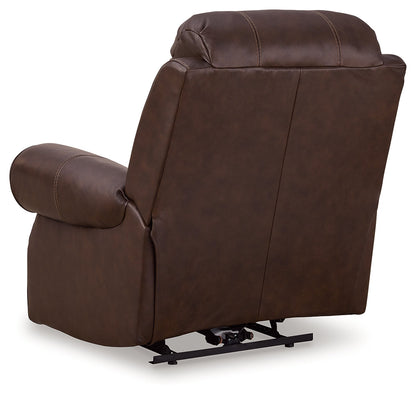 Freyeburg Walnut Power Recliner - U9021406 - Bien Home Furniture &amp; Electronics