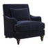 Frodo Midnight Blue Upholstered Accent Chair with Turned Legs - 902899 - Bien Home Furniture & Electronics