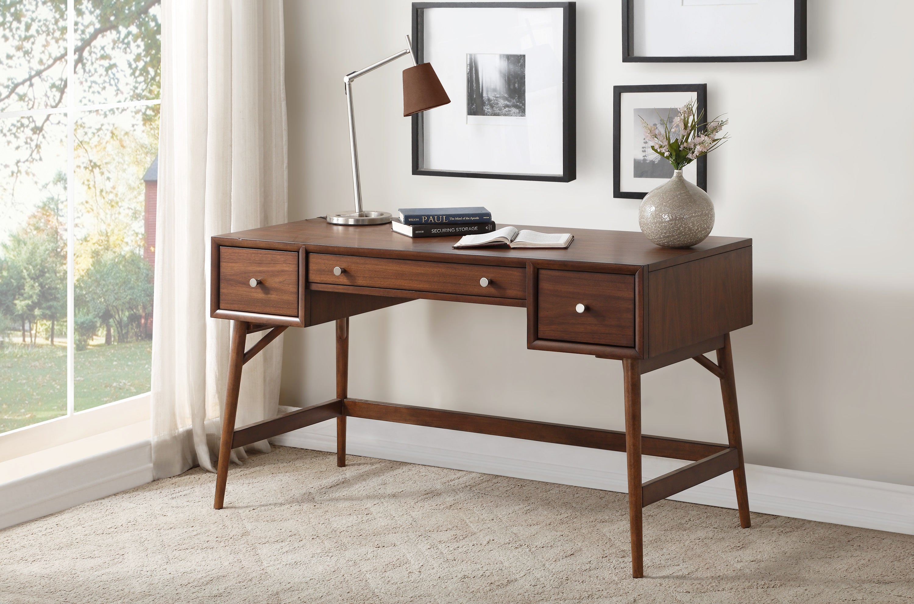 Frolic Brown Writing Desk - 3590-15 - Bien Home Furniture &amp; Electronics