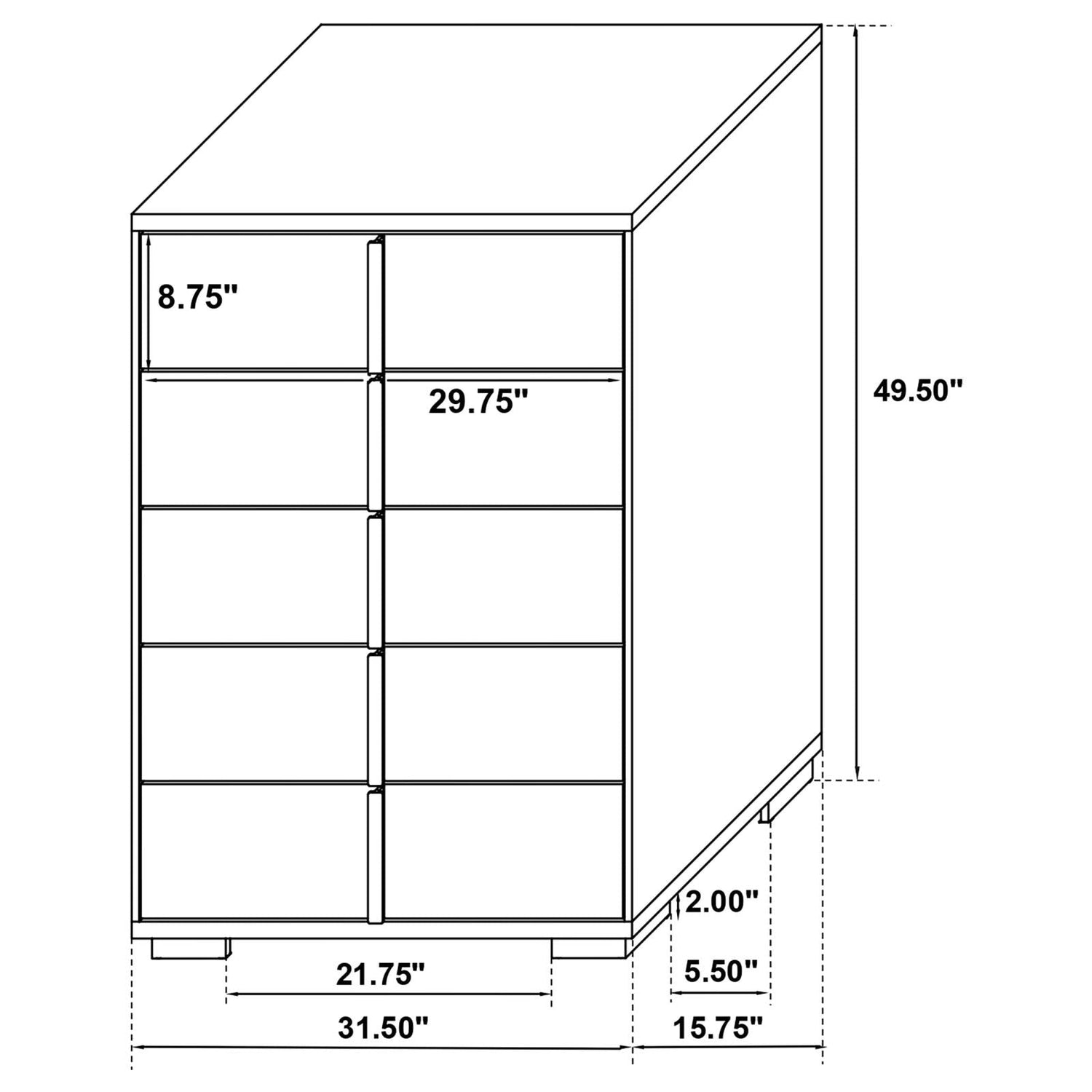 FULL BED 5 PC SET - 222831F-S5 - Bien Home Furniture &amp; Electronics