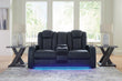 Fyne-Dyme Sapphire Power Reclining Loveseat with Console - 3660318 - Bien Home Furniture & Electronics